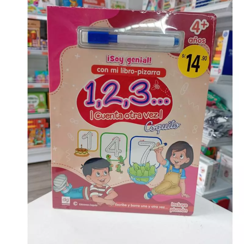 LIBRO PIZARRA SOY GENIAL 123