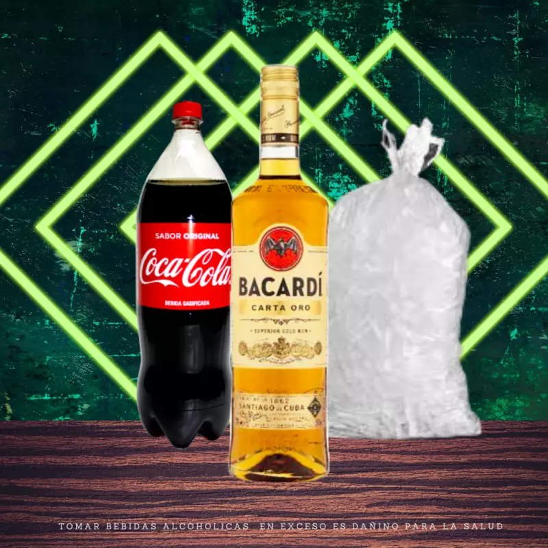 Combo Bacardi carta de oro
