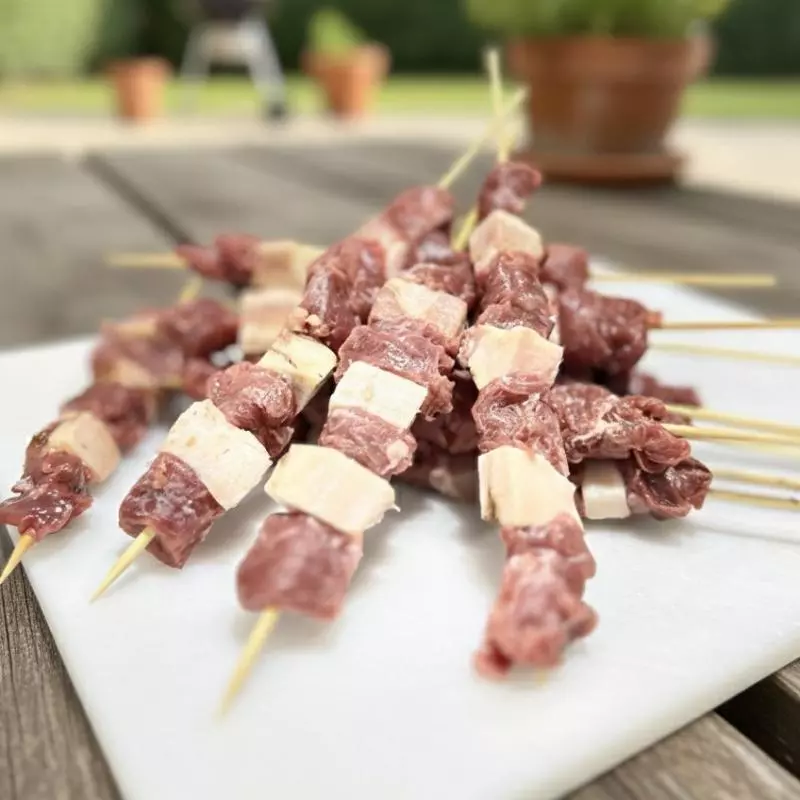 Espeto de Filé e Bacon