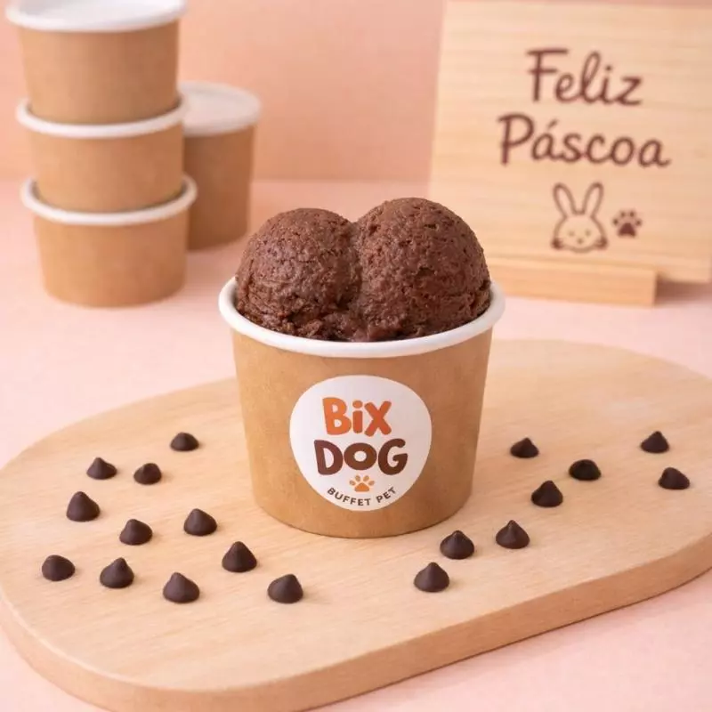 Sorvete de alfarroba