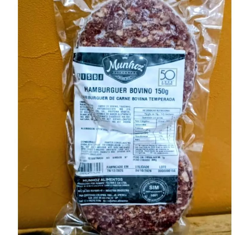 HAMBURGUER BOVINO 300g