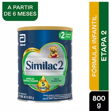 SIMILAC 2 5HMOS TARRO 800 GR