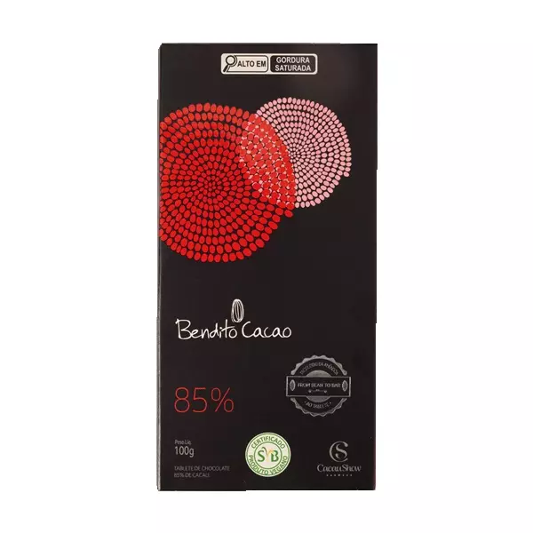 Tablete Bendito Cacao 85% Cacau 100g