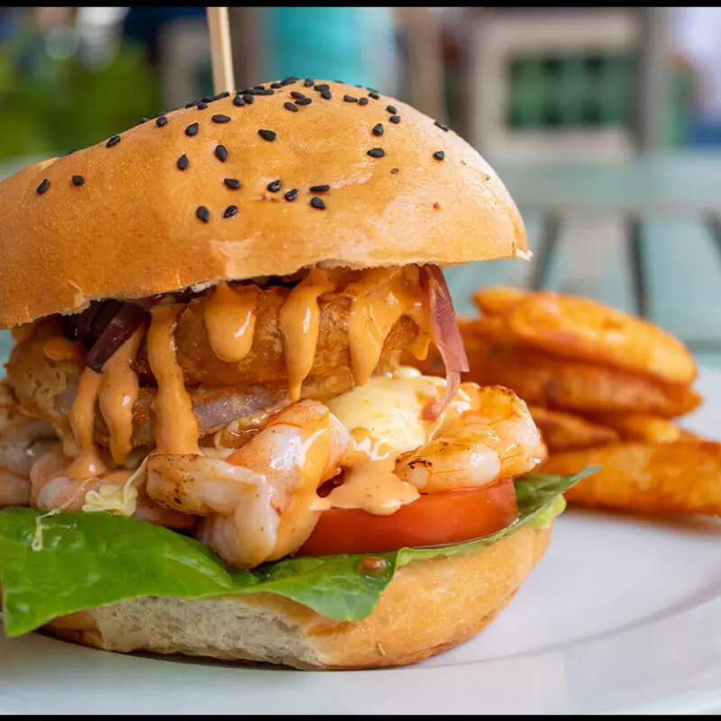 Hamburguesa de camarón