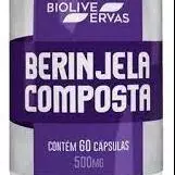 BERINJELA COMPOSTA - 60 CÁPS - 500 MG