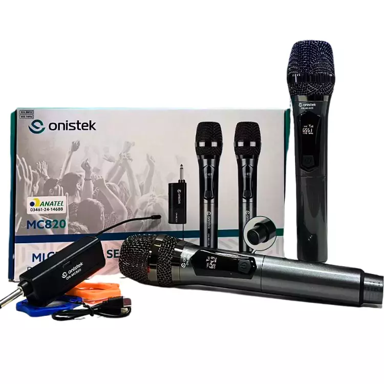 KIT MICROFONE 2/1 ONISTEK ON-MC820
