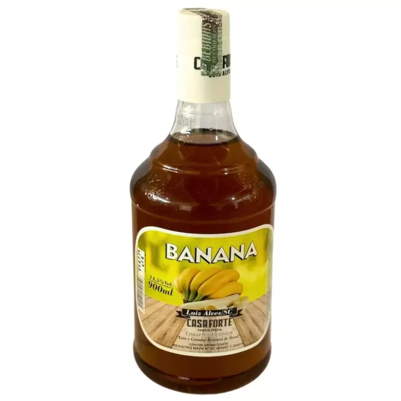 Cachaça sabor banana (Casa Forte)