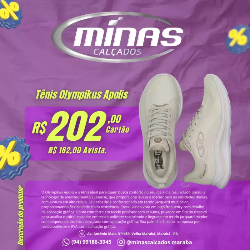 Tênis Olympikus Apolis RF:43616