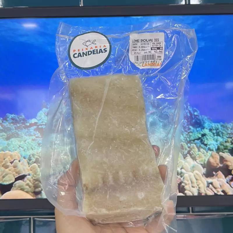 Lombo de bacalhau dessalgado 400g