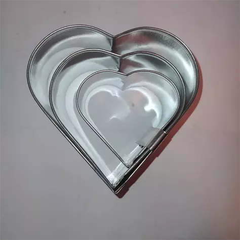 Cortador mini corazon 3pza