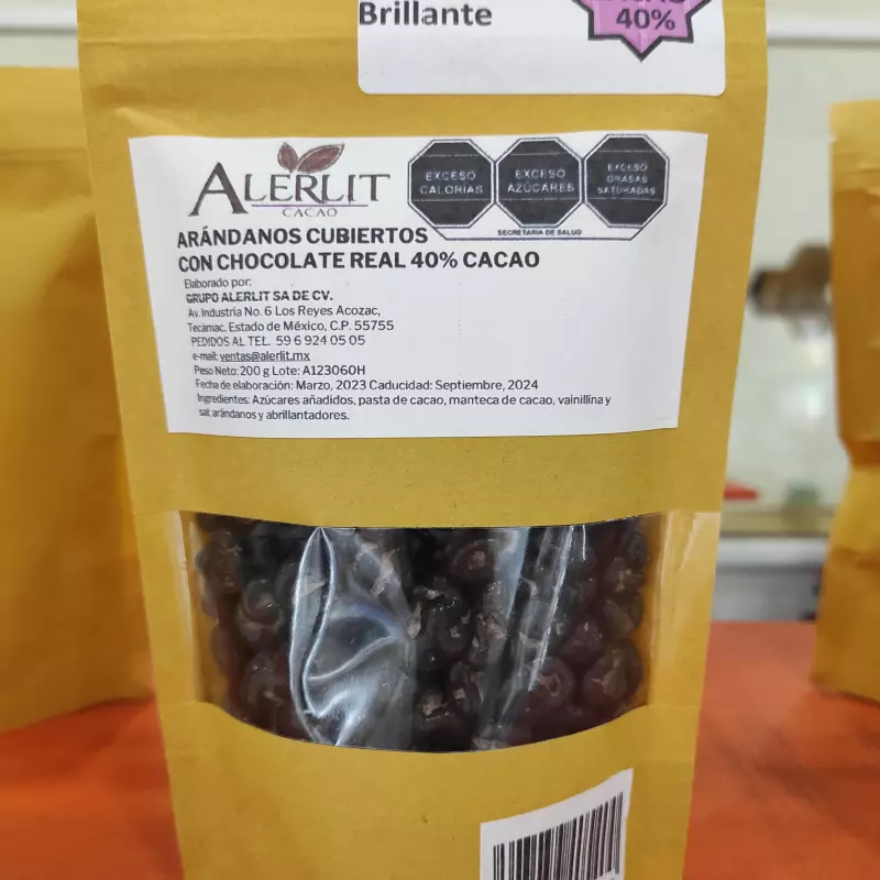 Arándano con 40% de cacao