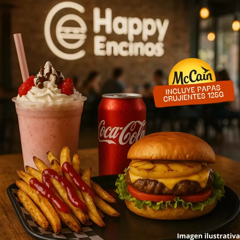 Especial Happi Burger + malteada