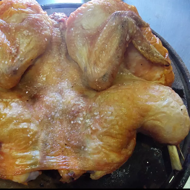 Pollos enteros al horno