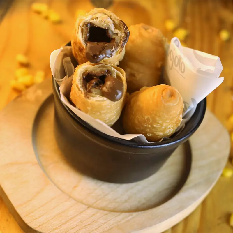 Tequeños de chocolate