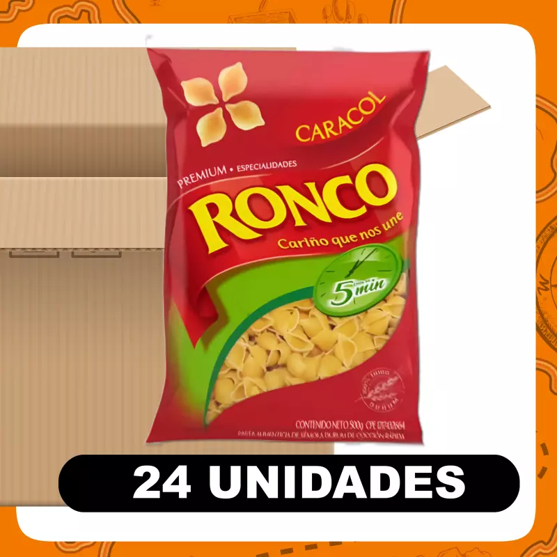 Bulto Ronco Pasta Caracol 500g