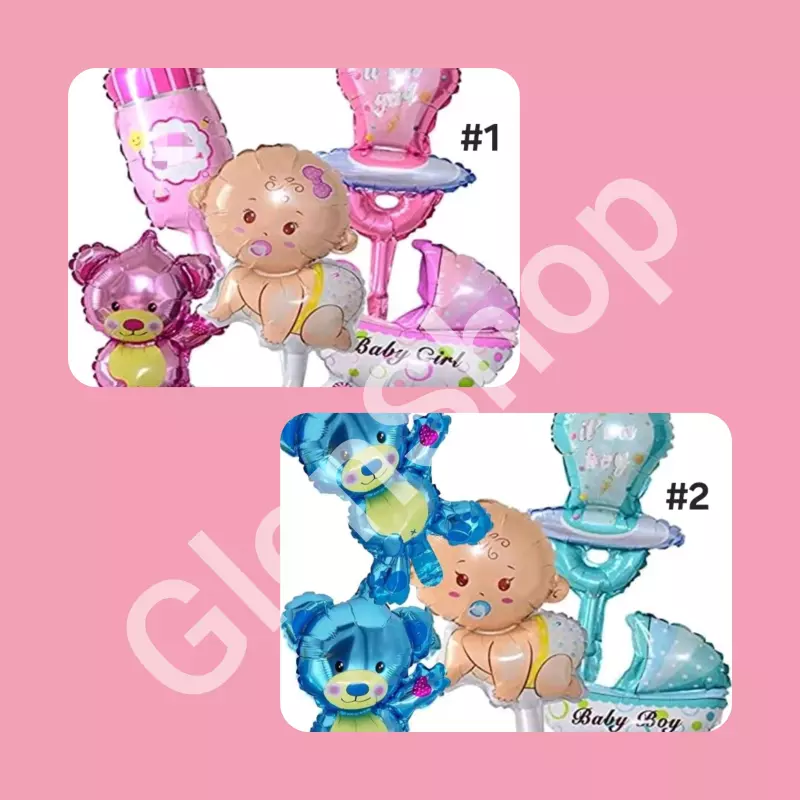 Set 5 globos revelacion de sexo