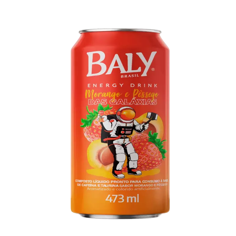 Baly 473ml Morango c/ Pêssego