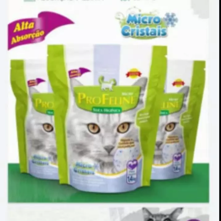 Areia sílica pra gato