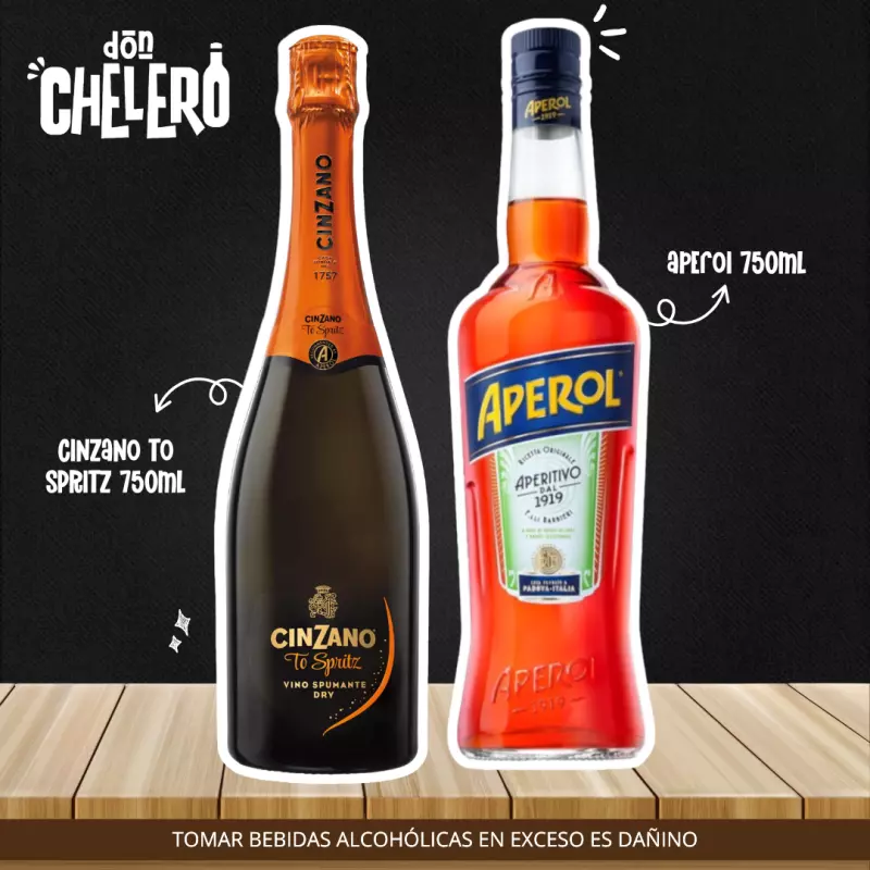 APEROL 750ML+CINZANO TO SPRITZ 750ML