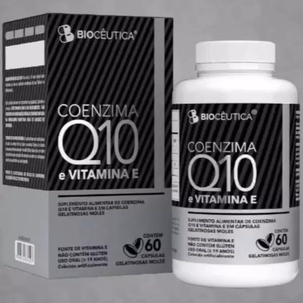Cápsulas Coenzima Q10 e Vitamina E