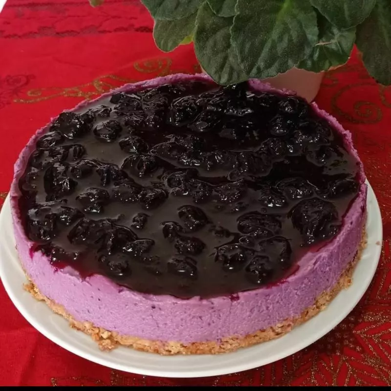 Cheesecake Vegano de Blueberrie +/- 1kg