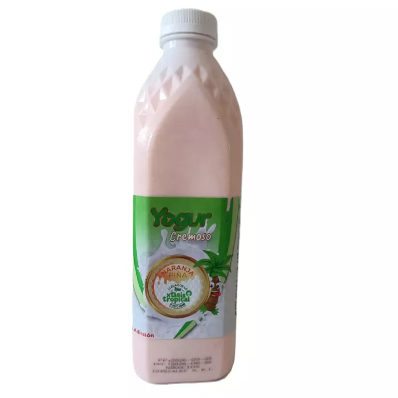 Yogur Cremoso Naranja Piña 1Lt