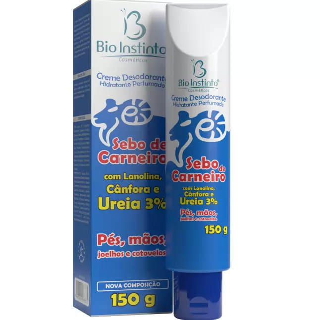 SEBO DE CARNEIRO UREIA 3% PÉS E MÃOS