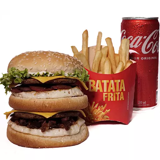 X-DUPLO + FRITAS + REFRIGERANTE