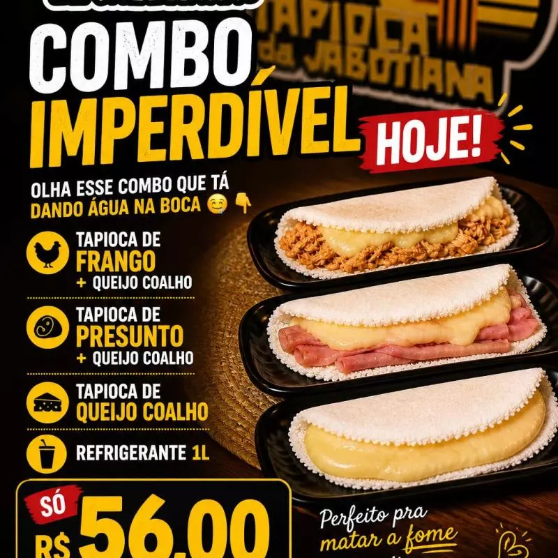 Combo trio refrigerante 1 LT grátis.