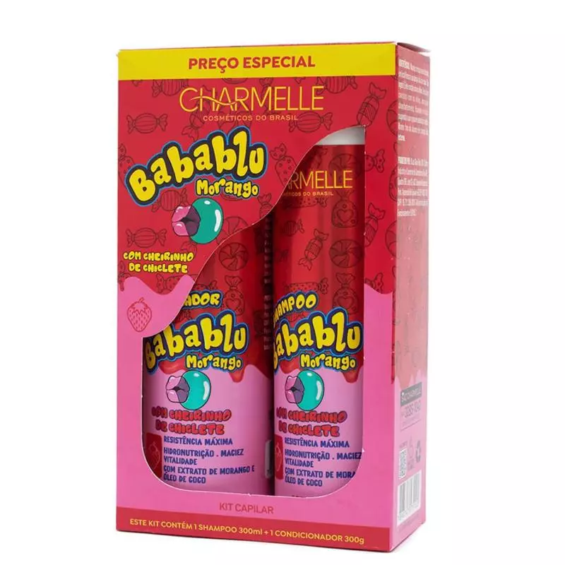 KIT BABABLU MORANGO 2x1 CHARMELLE