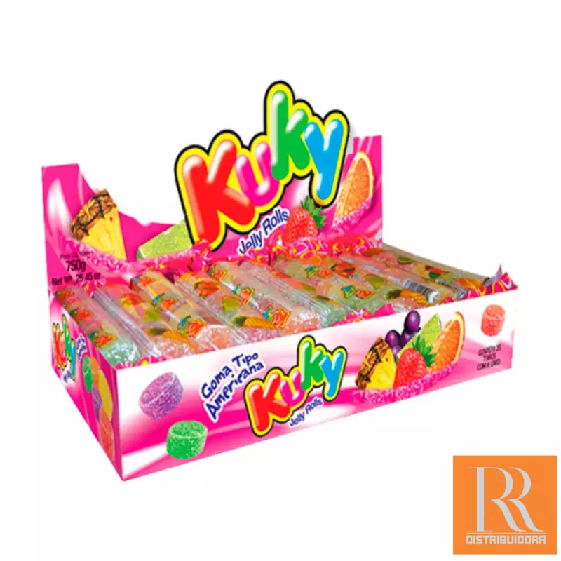 Bala de Goma Sortida Tubo Kuky