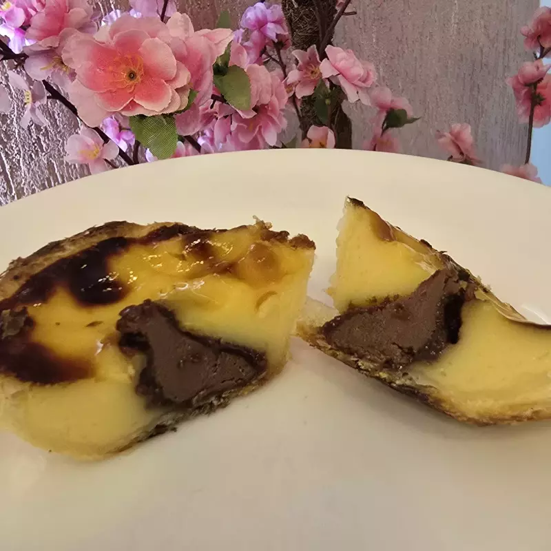 Pastel de Belem com KitKat