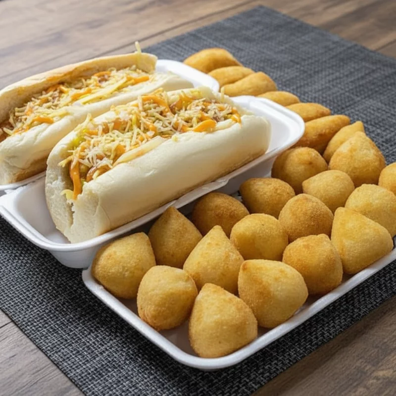 COMBO 2 HOT PARMESÃO+30 SALGADOS