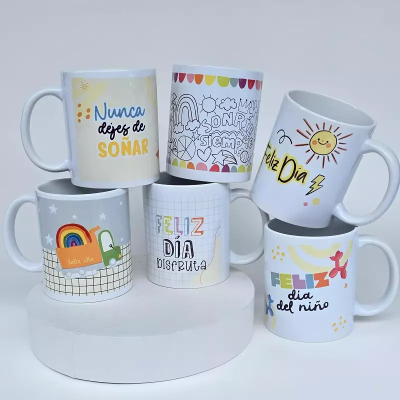Mug para pintar día del niño