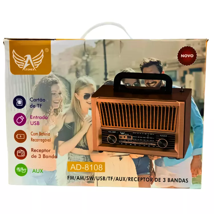 RADIO ALTOMEX FM/BLUETOOTH AD-8108