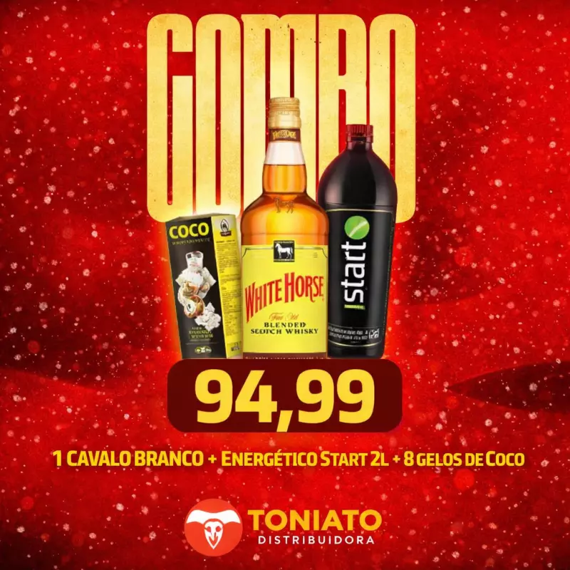 🥃🧊Combo Cavalo Branco 1 Litro