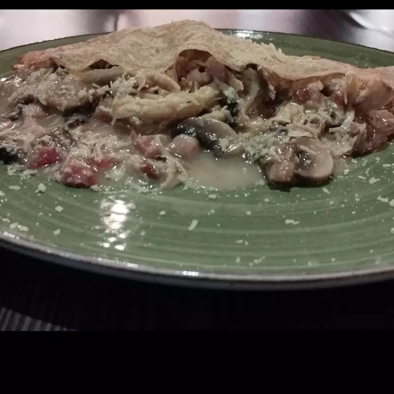 Crepe pollo carbonara