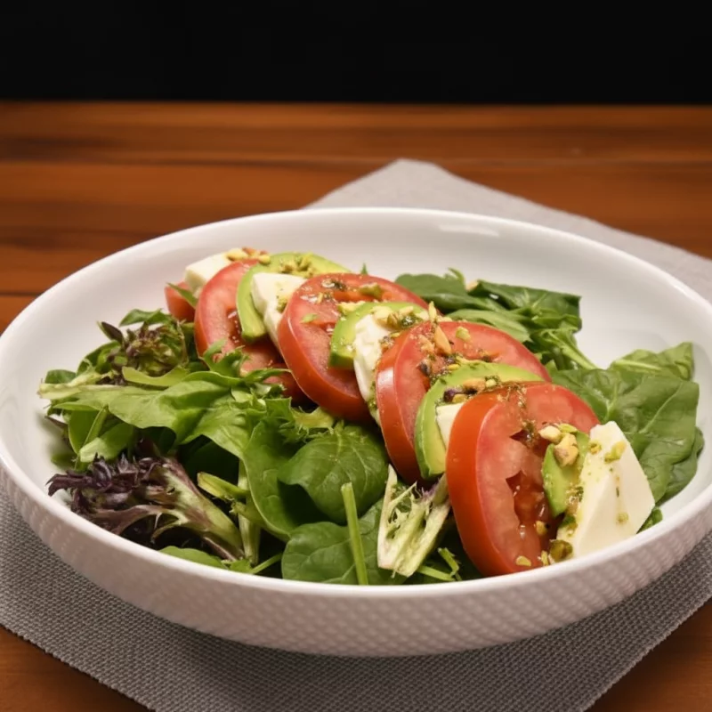 Jitomate, aguacate y queso de cabra