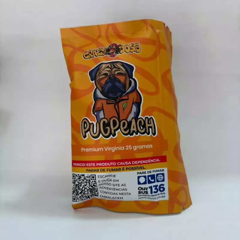 Tabaco Crazy Dogs Pêssego 25g