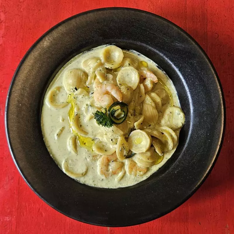 Orecchiette Camarones, Queso Crema