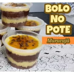 Bolo no pote de Maracujá