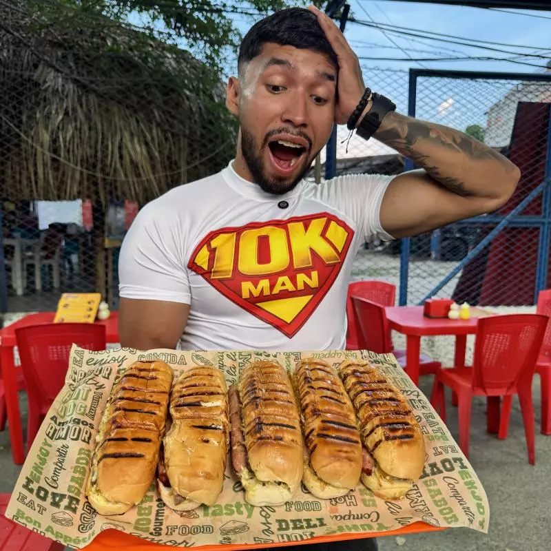 PERRO AL CARBÓN  + PAPAS