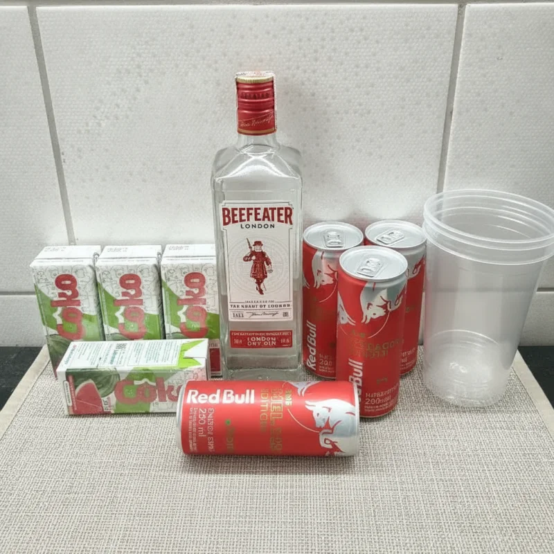 COMBO BEFEEATER + RED BULL