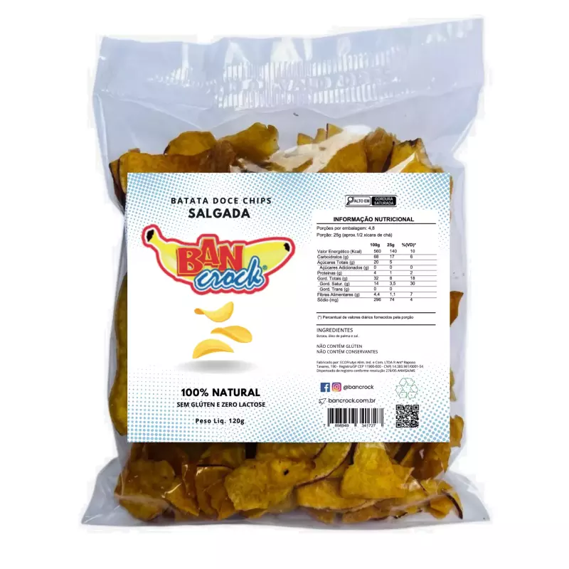 Chips Batata Doce Salgada - 120g