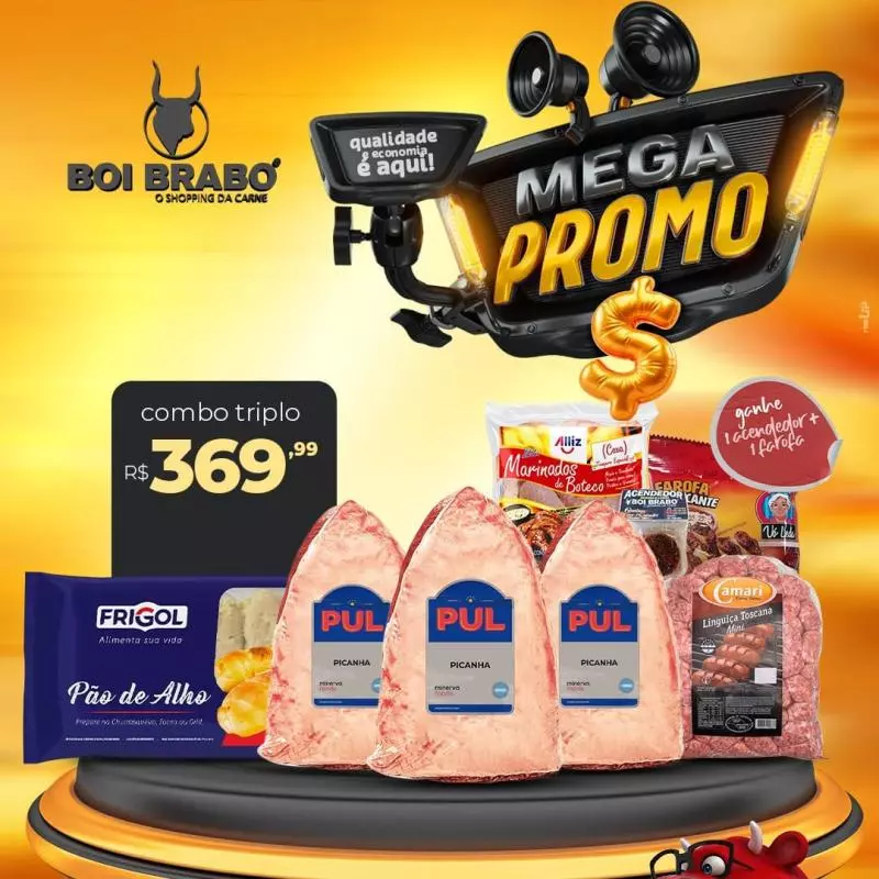 COMBO 3 PICANHAS PUL ARGENTINAS