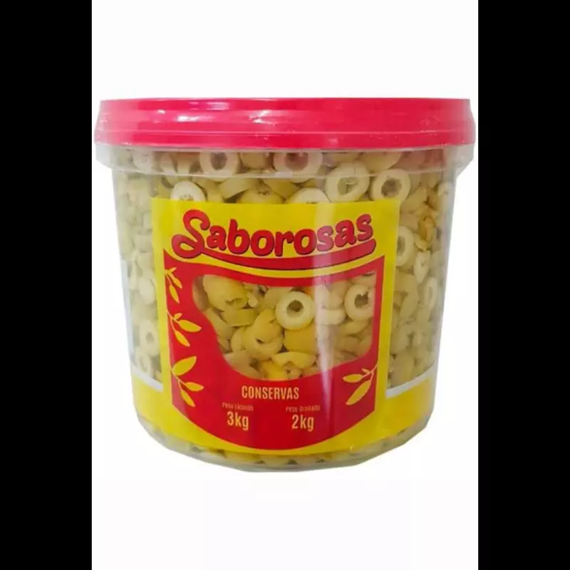 Azeitona Saborosa  Fatiada 2kg