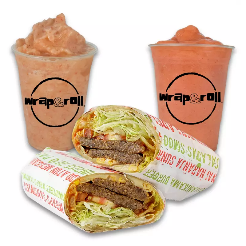 1 Wrap + 2 Smoothies o Frozties