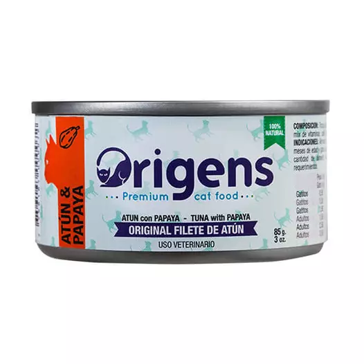 ORIGENS Filete de Atún y Papaya 85 G