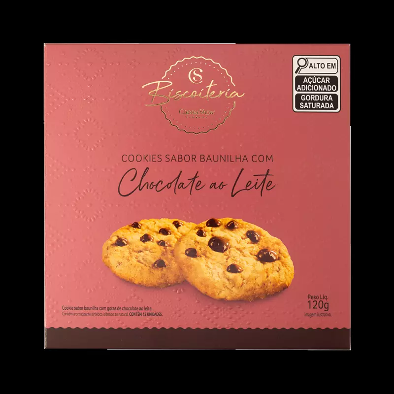 Cookies com gotas ao leite 120g
