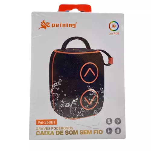 CAIXA DE SOM PEINING RGB PEI-268BT